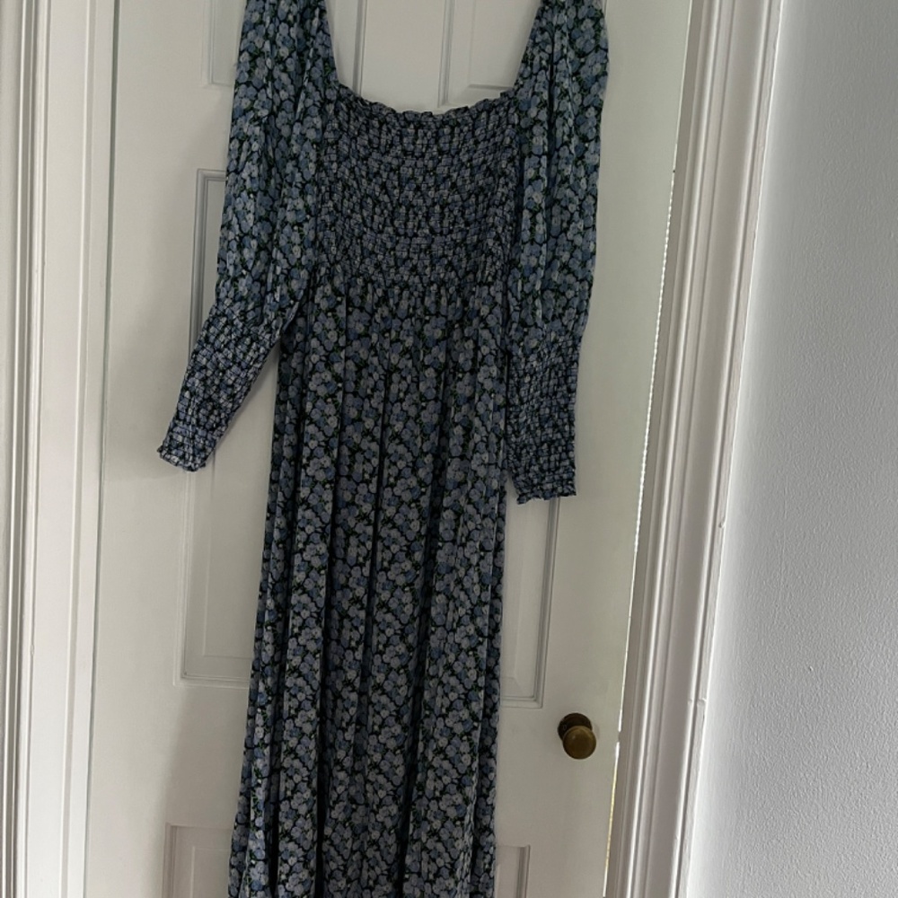 Hill House Blue Floral Maxi Dress - Picture 2 of 5